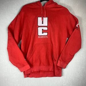 UC Bearcats Hoodie Men’s Medium Pro Player P2 Pullover Cincinnati College Red